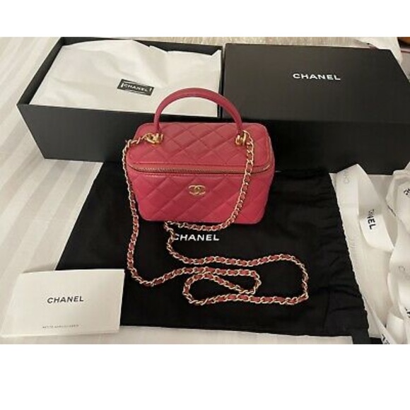 CHANEL 21A Top Handle Small Vanity on Chain BNIB FULL SET - Picture 6 of 12